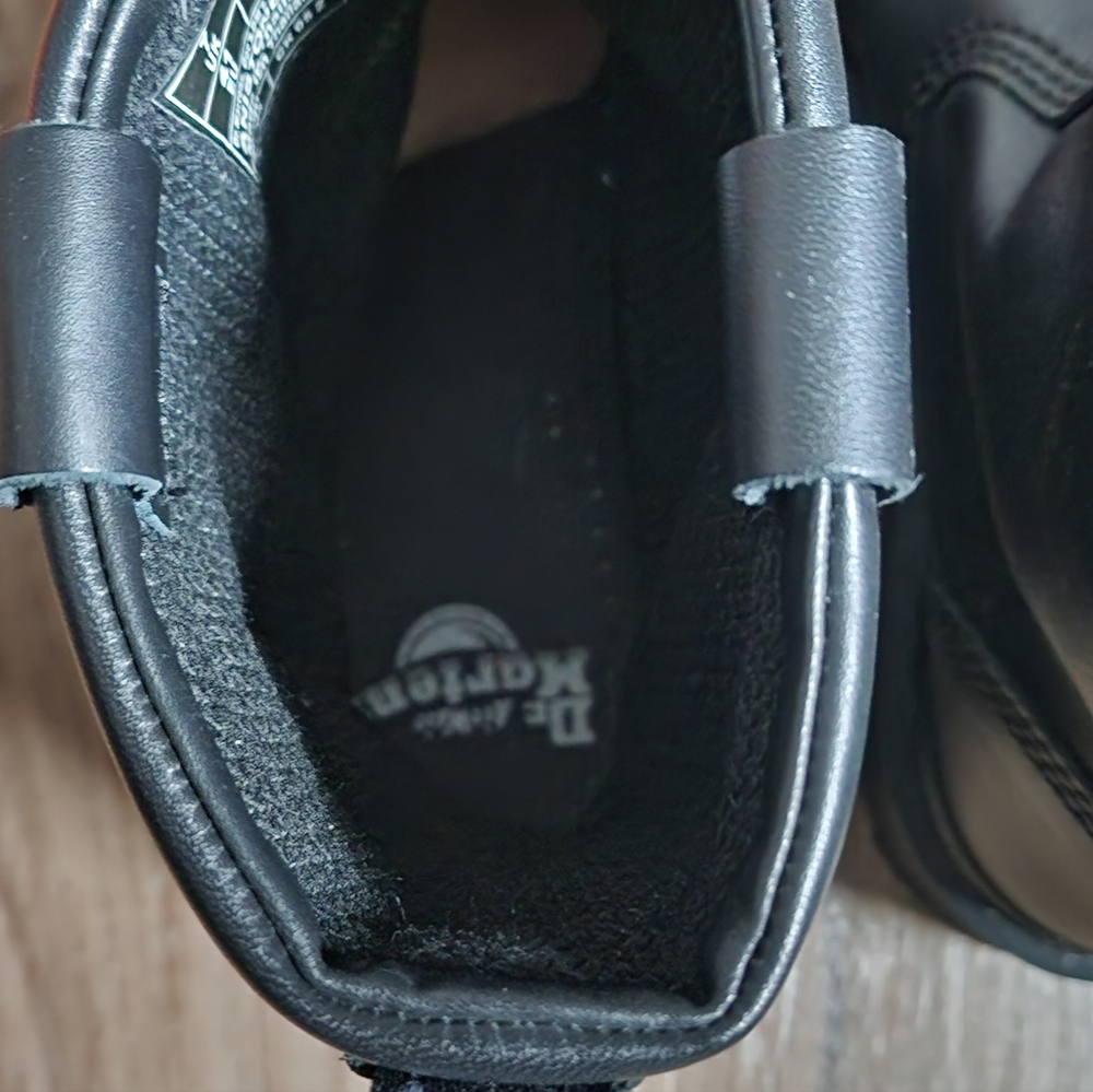 Doc Martens Black Leather Boots - Picture 4 of 7